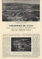 "Verreries de Vals 1925"