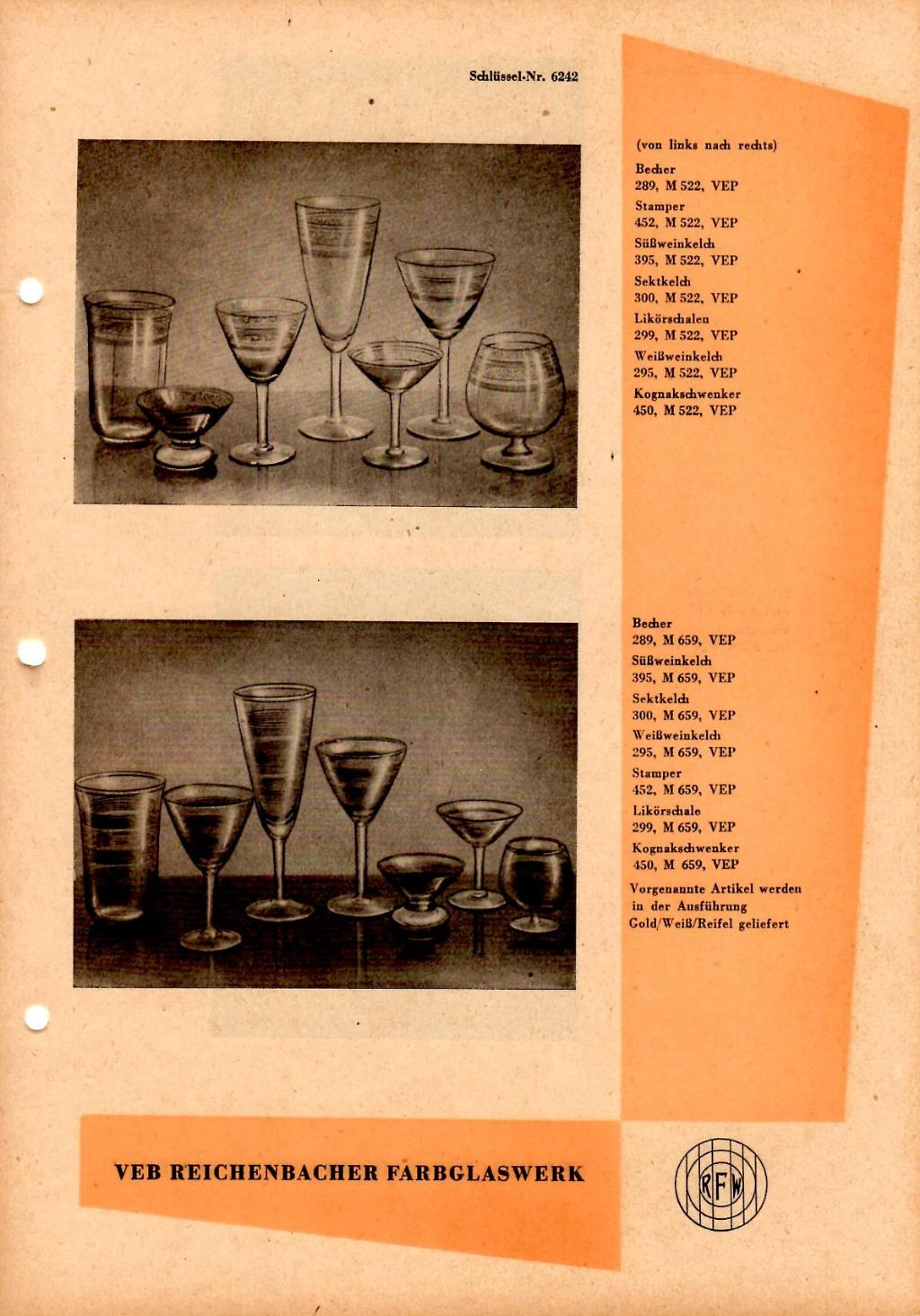 "Reichenbacher Farbglaswerke 1957"
