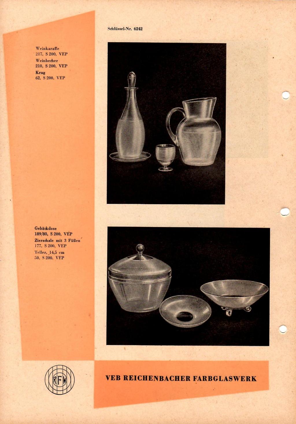 "Reichenbacher Farbglaswerke 1957"