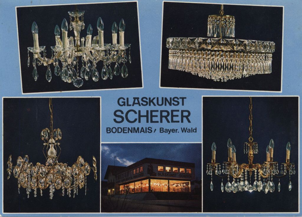 "Glaskunst Scherer 1975"