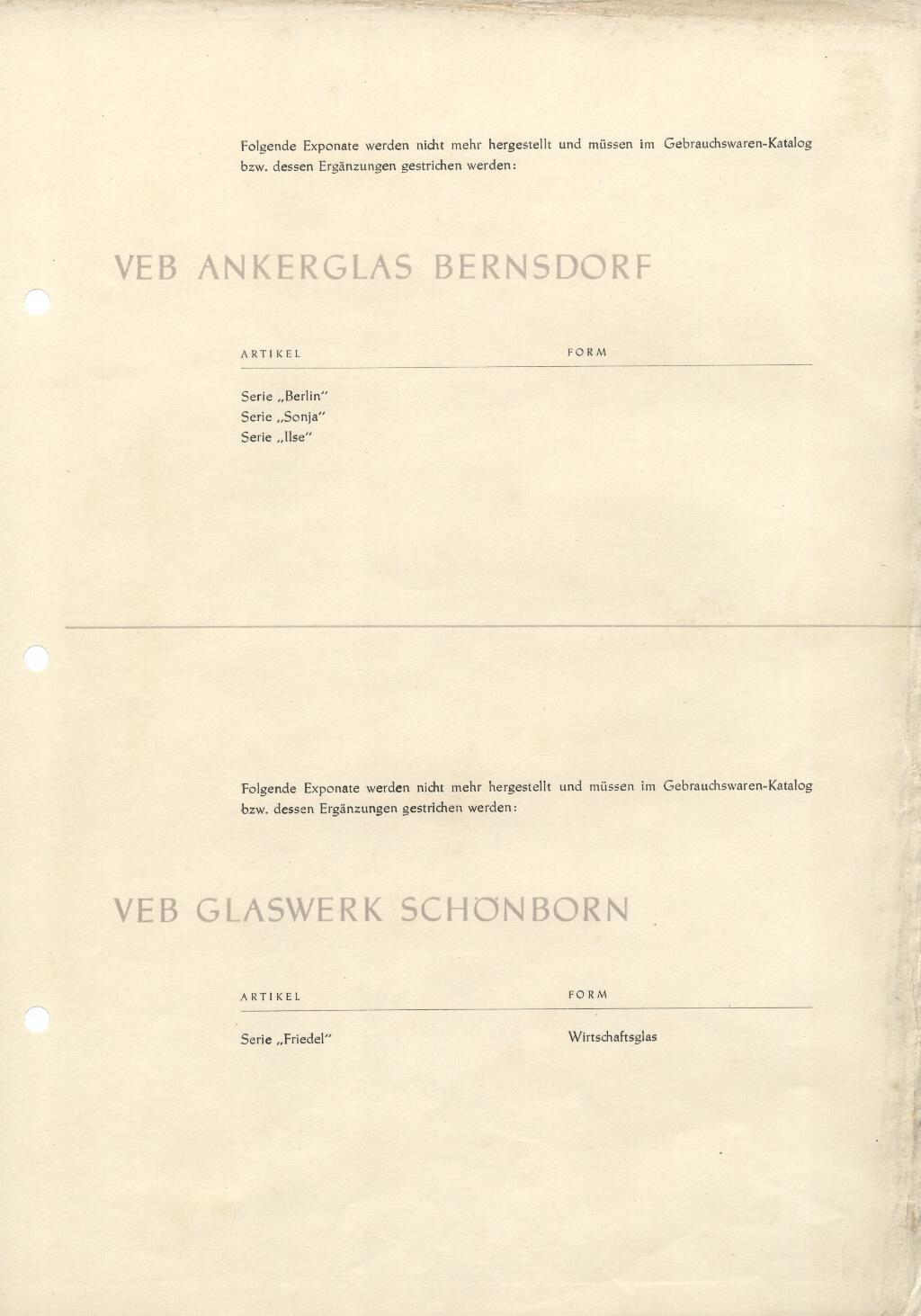 "DDR Gebrauchswaren-Katalog Berichtigung 1959"
