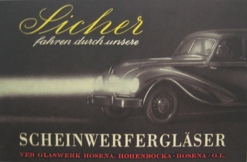"VEB Glaswerk Hosena Hohenbocka 1965"